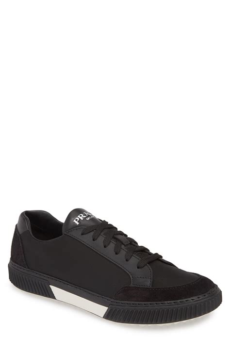 prada stratus low top sneaker|prada leather sneakers.